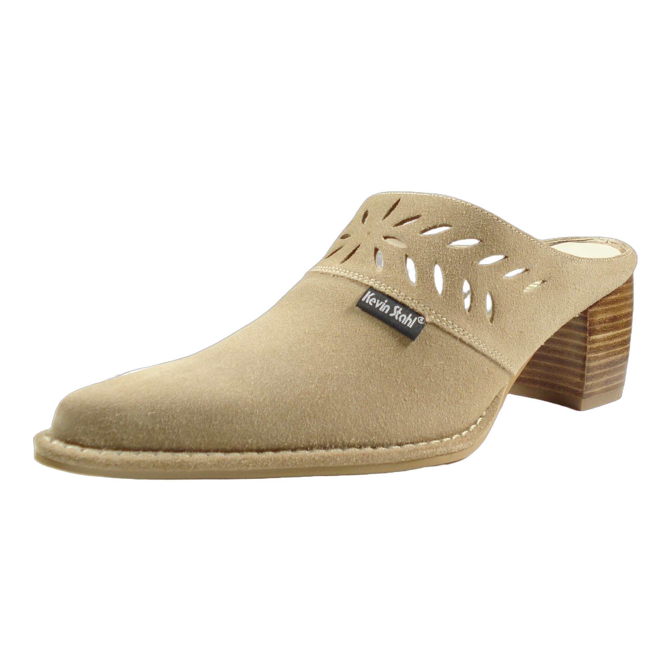Kevin Stahl Damen Schuhe Western Cowboy Clog Beige Größe 37 EU
