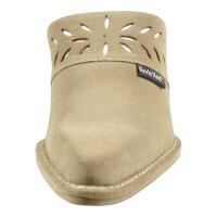 Kevin Stahl Damen Schuhe Western Cowboy Clog Beige Größe 37 EU