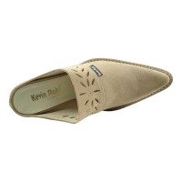 Kevin Stahl Damen Schuhe Western Cowboy Clog Beige Größe 37 EU