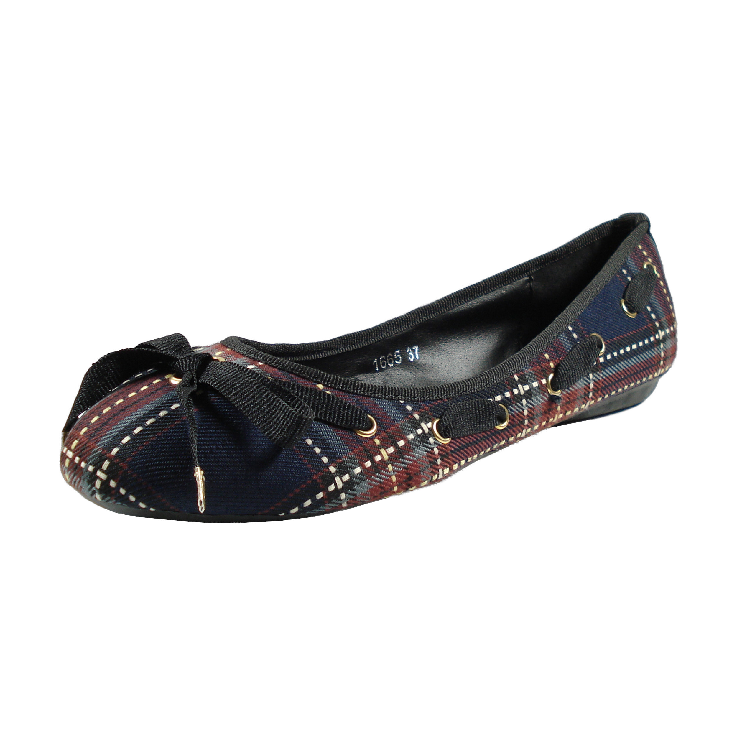 Lemotion Damen Ballerina Schwarz 37 EU