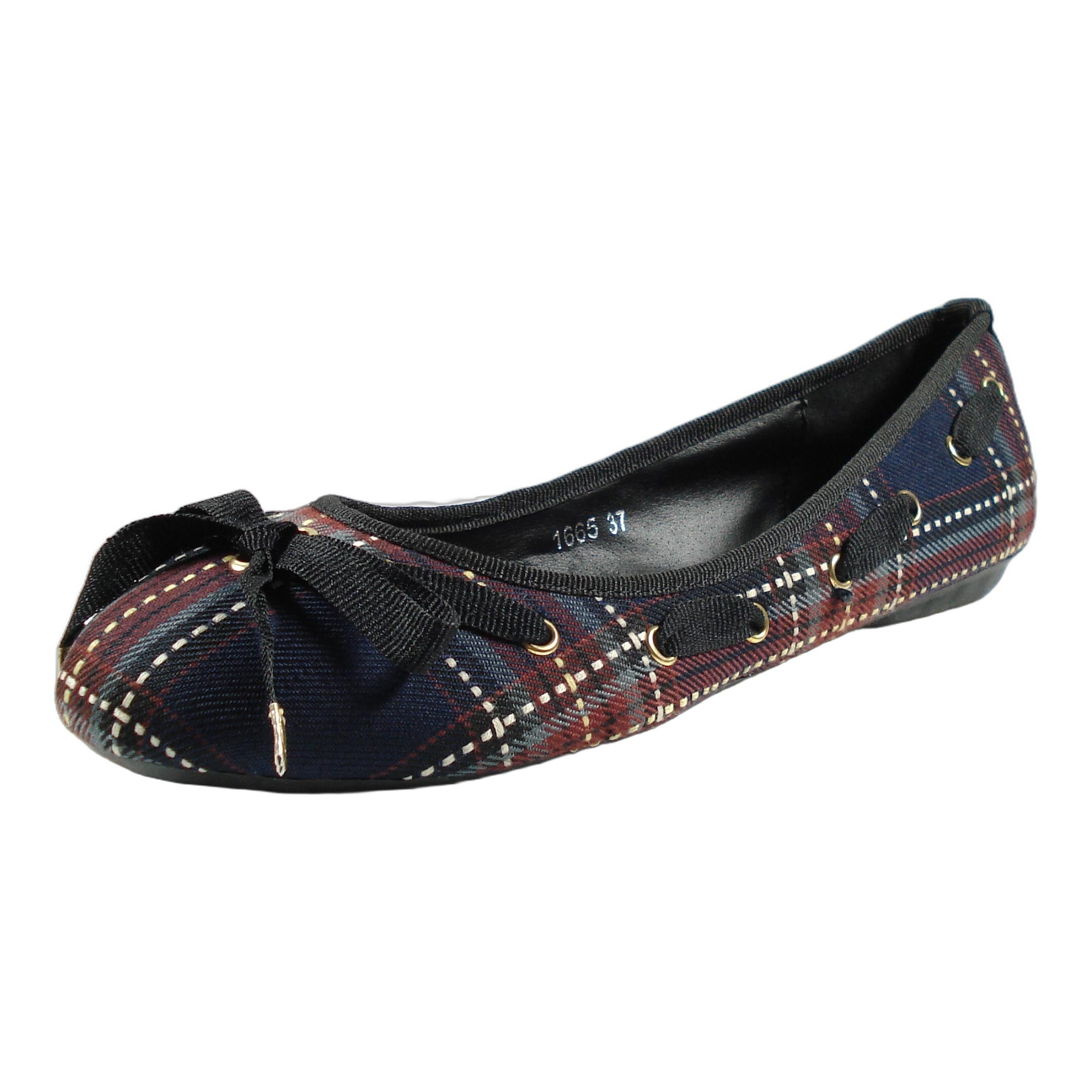 Lemotion Damen Ballerina Schwarz 39 EU