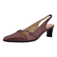 Joanna Ferra Damen Schuhe Trachten Dirndl Slingpumps Braun Größe 40 EU