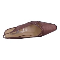 Joanna Ferra Damen Schuhe Trachten Dirndl Slingpumps Braun Größe 41 EU