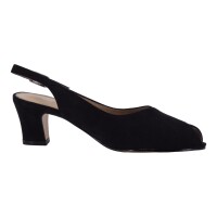 Joanna Ferra Damen Schuhe Trachten Dirndl Sandalette Schwarz Größe 41 EU