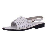 Andrea Doria Damen Schuhe Trachten Dirndl Sandale Weiß Größe 42 EU