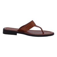 Andrea Doria Damen Schuhe Trachten Dirndl Zehentrenner Braun Größe 42 EU