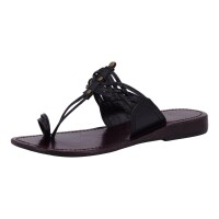 Andrea Doria Damen Schuhe Trachten Dirndl Zehentrenner Schwarz Größe 37 EU
