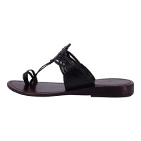 Andrea Doria Damen Schuhe Trachten Dirndl Zehentrenner Schwarz Größe 37 EU