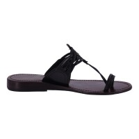 Andrea Doria Damen Schuhe Trachten Dirndl Zehentrenner Schwarz Größe 37 EU
