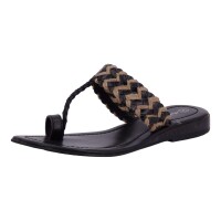 Andrea Doria Damen Schuhe Trachten Dirndl Zehentrenner Schwarz Größe 37 EU