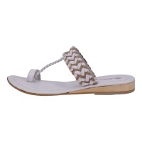 Andrea Doria Damen Schuhe Trachten Dirndl Zehentrenner Weiß Größe 39 EU