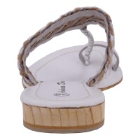 Andrea Doria Damen Schuhe Trachten Dirndl Zehentrenner Weiß Größe 40 EU