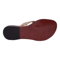 Andrea Doria Damen Schuhe Trachten Dirndl Zehentrenner Braun Größe 39 EU