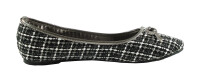 Lemotion Damen Ballerina Schwarz 40 EU