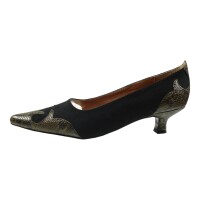 Ornela Brenti Damen Schuhe Western Cowboy Pumps Schwarz Größe 37 EU