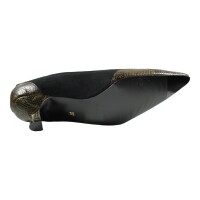 Ornela Brenti Damen Schuhe Western Cowboy Pumps Schwarz Größe 40 EU
