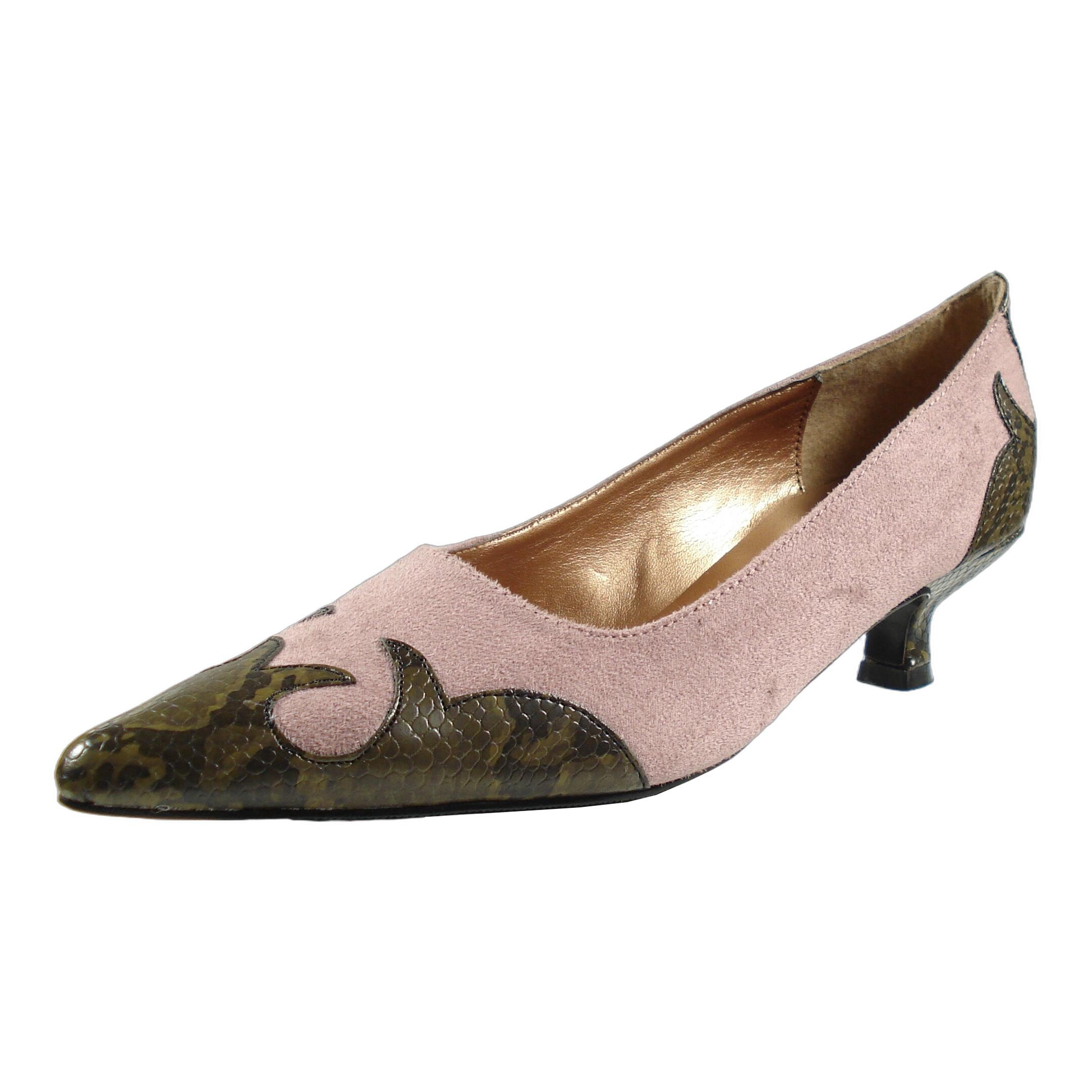 Ornela Brenti Damen Schuhe Western Cowboy Pumps Pink Größe 41 EU