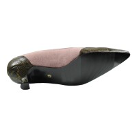 Ornela Brenti Damen Schuhe Western Cowboy Pumps Pink Größe 42 EU