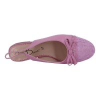Ornela Brenti Damen Schuhe Trachten Dirndl Sandalette Violett Größe 41 EU