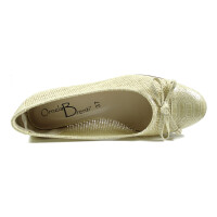 Ornela Brenti Damen Ballerina Beige 38 EU
