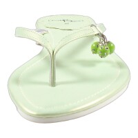 Ornela Brenti Damen Schuhe Trachten Dirndl Zehentrenner Grün Größe 37 EU