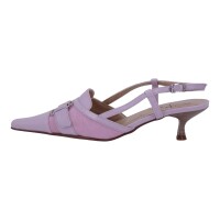 Ornela Brenti Damen Schuhe Trachten Dirndl Sandalette Violett Größe 39 EU