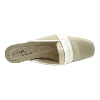Ornela Brenti Damen Schuhe Trachten Dirndl Pantolette Beige Größe 38 EU
