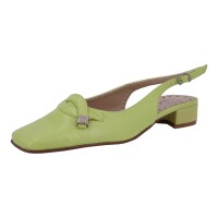 Ornela Brenti Damen Schuhe Trachten Dirndl Sandalette Grün Größe 37 EU