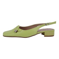 Ornela Brenti Damen Schuhe Trachten Dirndl Sandalette Grün Größe 37 EU