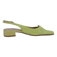 Ornela Brenti Damen Schuhe Trachten Dirndl Sandalette Grün Größe 37 EU
