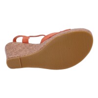 Ornela Brenti Damen Schuhe Trachten Dirndl Sandalette Orange Größe 36 EU