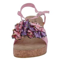 Ornela Brenti Damen Schuhe Trachten Dirndl Sandalette Pink Größe 38 EU