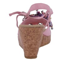 Ornela Brenti Damen Schuhe Trachten Dirndl Sandalette Pink Größe 38 EU