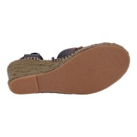Ornela Brenti Damen Schuhe Trachten Dirndl Sandalette Schwarz Größe 40 EU