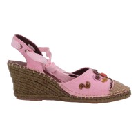 Ornela Brenti Damen Schuhe Trachten Dirndl Sandalette Pink Größe 36 EU