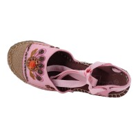 Ornela Brenti Damen Schuhe Trachten Dirndl Sandalette Pink Größe 36 EU