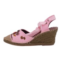 Ornela Brenti Damen Schuhe Trachten Dirndl Sandalette Pink Größe 38 EU