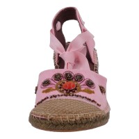 Ornela Brenti Damen Schuhe Trachten Dirndl Sandalette Pink Größe 39 EU