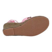 Ornela Brenti Damen Schuhe Trachten Dirndl Sandalette Pink Größe 40 EU