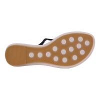 Ornela Brenti Damen Schuhe Trachten Dirndl Zehentrenner Schwarz Größe 37 EU