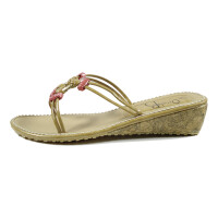 Ornela Brenti Damen Pantolette Beige 36 EU