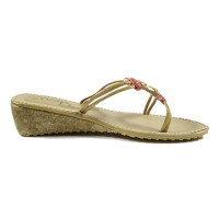 Ornela Brenti Damen Pantolette Beige 36 EU