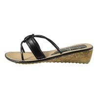 Ornela Brenti Damen Schuhe Trachten Dirndl Pantolette Schwarz Größe 36 EU
