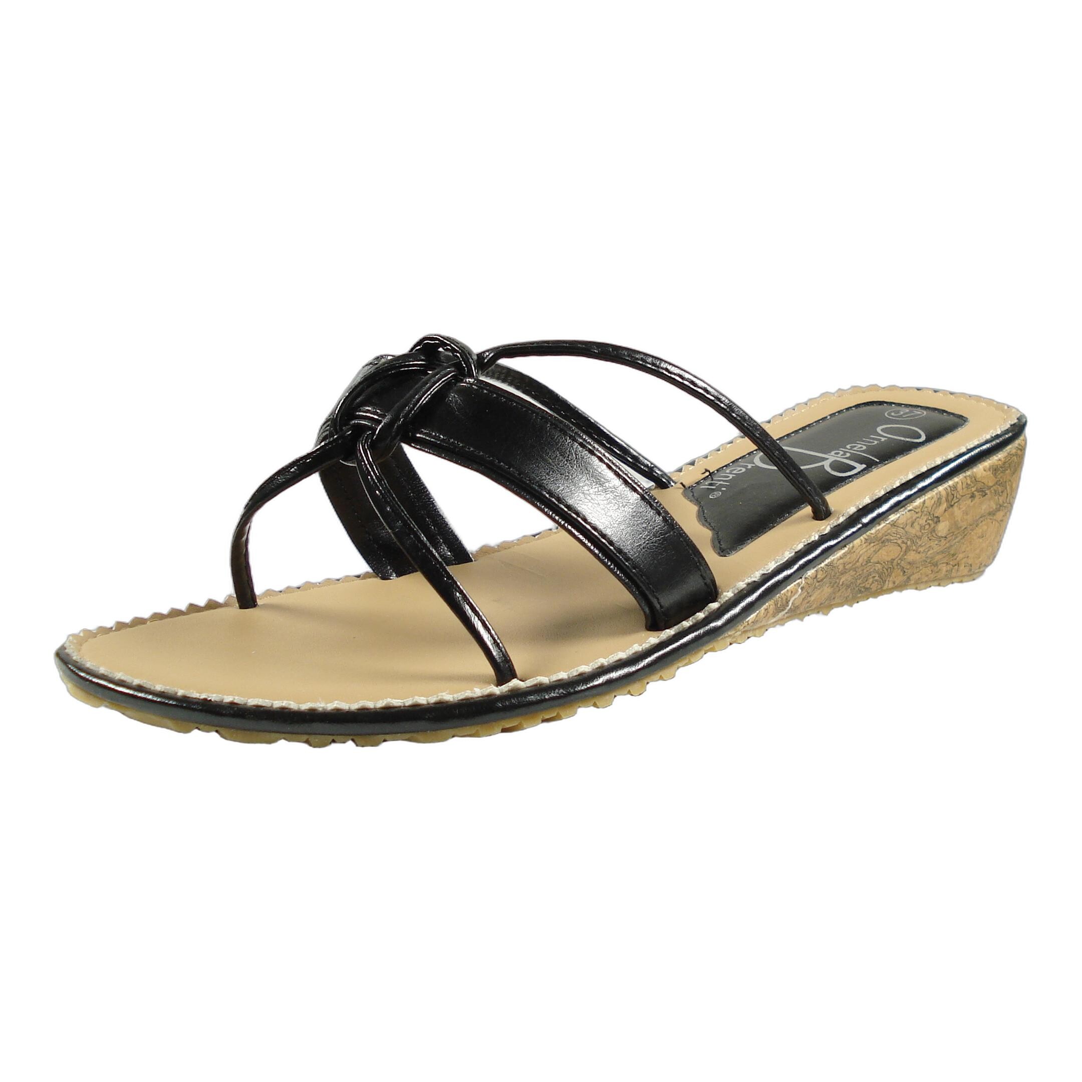 Ornela Brenti Damen Schuhe Trachten Dirndl Pantolette Schwarz Größe 41 EU