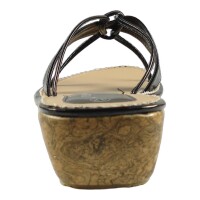 Ornela Brenti Damen Schuhe Trachten Dirndl Pantolette Schwarz Größe 41 EU