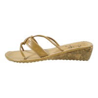 Ornela Brenti Damen Schuhe Trachten Dirndl Pantolette Beige Größe 36 EU