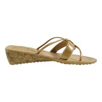 Ornela Brenti Damen Schuhe Trachten Dirndl Pantolette Beige Größe 36 EU