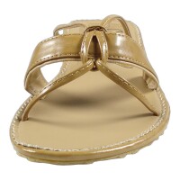 Ornela Brenti Damen Schuhe Trachten Dirndl Pantolette Beige Größe 36 EU