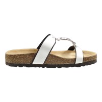 Ornela Brenti Damen Schuhe Trachten Dirndl Pantolette Weiß Größe 40 EU