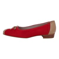 afis shoe-fashion Damen Schuhe Trachten Dirndl Ballerina Rot Größe 37 EU